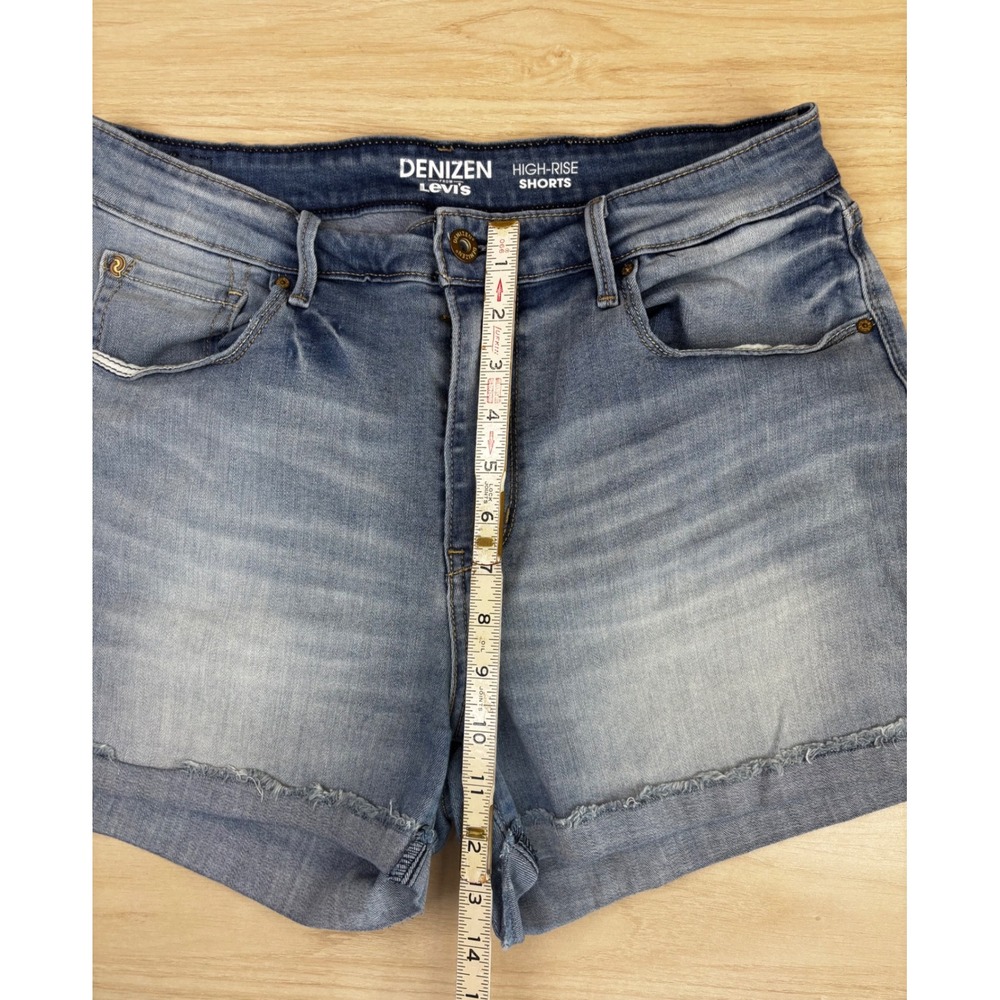 Denizen from Levis Womens High Rise Denim Shorts Light Wash Size 12 W31 - Picture 3 of 8